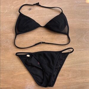 Black Mesh Victoria secret bikini
